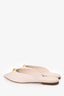 Valentino Cream Leather One Rockstud Mules Size 39.5