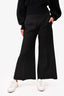 Acne Black High Waisted Wide Leg Cropped Pants Size 36