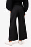 Acne Black High Waisted Wide Leg Cropped Pants Size 36