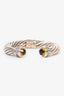 David Yurman Sterling Silver Citrine Diamond Cuff