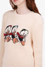 Gucci x Disney 2021 Beige Donald Duck Print Jumper Size S