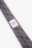 Thom Browne Grey Wool Striped Tie Mens