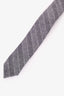 Thom Browne Grey Wool Striped Tie Mens