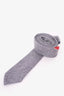 Thom Browne Grey Wool Three Stripe Tie Mens