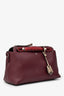 Fendi Burgundy Leather 'By The Way' Bag with Strap