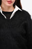 Toteme Black Alpaca V-Neck Sweater Size S