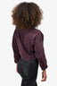 Brunello Cucinelli Purple Suede Cropped Jacket Size 38