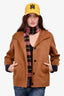 MaxMara Camel Cashmere Cropped Sleeve Coat Size 2