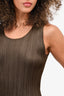 Pleats Please by Issey Miyake Brown/Grey Tank Top Est. Size XS