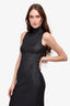 Issey Miyake Black Sleeveless Mock Neck Dress Est. Size S