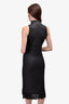 Issey Miyake Black Sleeveless Mock Neck Dress Est. Size S