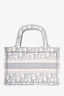 Christian Dior 2020 Grey/White Oblique Canvas Mini Book Tote