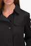 Burberry Black Short Trench Coat Size 8 US