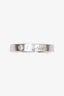 Cartier 18K White Gold Single Diamond Ring Size 48