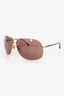 Pre-Loved Chanel™ CC Aviator Tinted Sunglasses