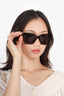 Versace Brown Frame 'La Greca' Sunglasses