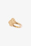 Van Cleef & Arpels 2022 18K Yellow Gold Vintage Alhambra Ring Size 49