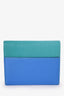 Hermès 2020 Blue/Green Chevre Leather Clic 12 Wallet