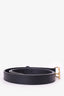 Gucci Black Leather Pearl Accent GG Belt Size 85.34