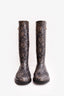 Dolce & Gabbana Black/Beige Lace Rubber Boots Size 38 (As Is)