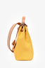 Hermès 2024 Brown Leather Yellow Canvas Herbag 31 with Pouch