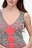 Missoni Pink Wool Tweed Dot Detailed Sleeveless Dress Est. Size M (As Is)