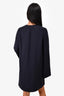 Helmut Lang Navy V-Neck Dress Size S