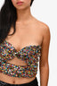 The Attico Multicolour Sequins Cut-Out Crop Top Size 40