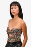 The Attico Multicolour Sequins Cut-Out Crop Top Size 40