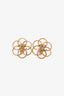 Pre-Loved Chanel™ Gold Tone Circle Overlay Wreath Earrings