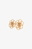 Pre-Loved Chanel™ Gold Tone Circle Overlay Wreath Earrings