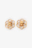 Pre-Loved Chanel™ Gold Tone Circle Overlay Wreath Earrings