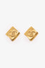 Pre-Loved Chanel™ Gold Tone Diamond Shape Coco Mark Earrings