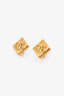 Pre-Loved Chanel™ Gold Tone Diamond Shape Coco Mark Earrings