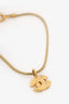 Pre-Loved Chanel™ Gold Tone CC Logo Bracelet