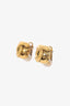 Pre-Loved Chanel™ Gold Tone CC Logo Stud Earrings