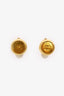 Pre-Loved Chanel™ Gold Tone Mini CC Button Earrings