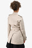 Burberry Beige Short Trench Trench Size 4