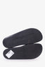 Balenciaga Black/White Rubber Logo Pool Slides Size 43