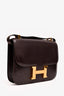 Hermès 1977 Brown Box Leather Constance 23 Crossbody