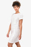 Pre-Loved Chanel™ White Sequin Short Sleeve Shift Dress Size 38