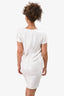 Pre-Loved Chanel™ White Sequin Short Sleeve Shift Dress Size 38