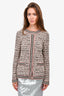 M Missoni Pink/Black Tweed Knit Cardigan Size 38