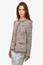 M Missoni Pink/Black Tweed Knit Cardigan Size 38