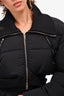 Jacquemus 'La Montagne' Black Cut-Out Detail Cropped Down Jacket Size 40