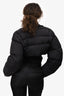 Jacquemus 'La Montagne' Black Cut-Out Detail Cropped Down Jacket Size 40