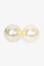 Christian Dior Faux Pearl Tribale Stud Earrings