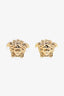 Versace Gold Tone Medusa Earrings