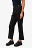 Chloe Black Tapered Leg Trousers Size 36