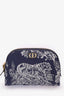 Christian Dior 2022 Blue Toile de Jouy Reverse Jacquard 30 Montaigne Aphrodite Pouch